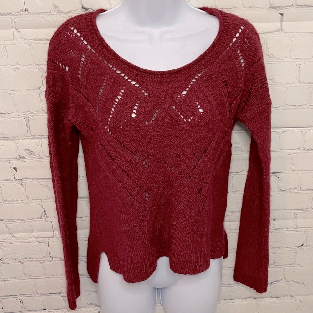 Lucky Brand Maroon Sweater Size M